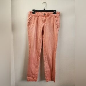 Anthropologie Pilcro And The Letterpress Fit / Hyphen Chinos Pants Pink Coral 26